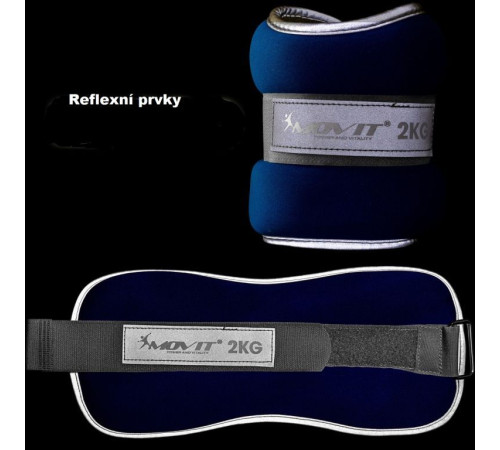 Обтяжувачі Movit Neoprene, світловідбиваючі манжети - 2 х 1,5 кг Обтяжувачі Movit Neoprene, світловідбиваючі манжети - 2 х 1,5 кг