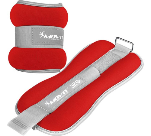 Обтяжувачі Movit Neoprene, світловідбиваючі манжети - 2 х 3 кг Обтяжувачі Movit Neoprene, світловідбиваючі манжети - 2 х 3 кг