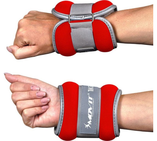Обтяжувачі Movit Neoprene, світловідбиваючі манжети - 2 х 3 кг Обтяжувачі Movit Neoprene, світловідбиваючі манжети - 2 х 3 кг