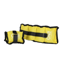 Вагові подушки WW01 2 x 0.7 KG ONE FITNESS - жовті 