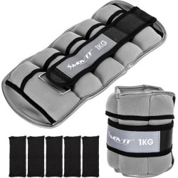 Неопренові манжети Movit, 2 х 1 кг, сірі