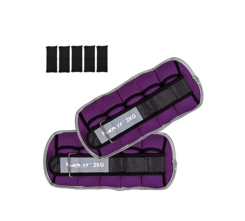 Неопренові манжети Movit, 2х2 кг, фіолетові