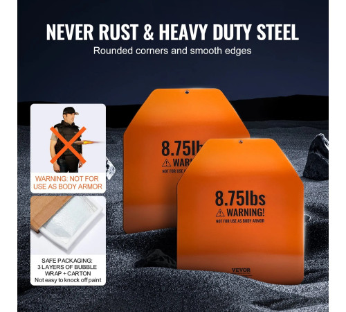 Плити для вагового жилета VEVOR 7,94 кг, оранджеві