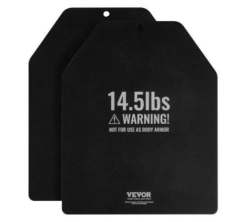Плити для вагового жилета VEVOR 13,16 кг, чорні