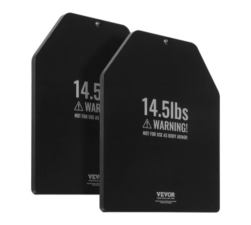 Плити для вагового жилета VEVOR 13,16 кг, чорні