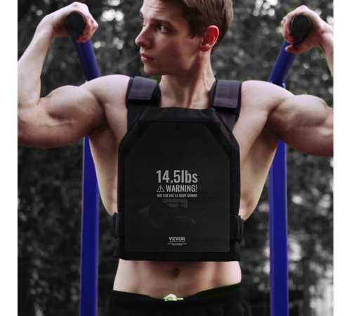 Плити для вагового жилета VEVOR 13,16 кг, чорні