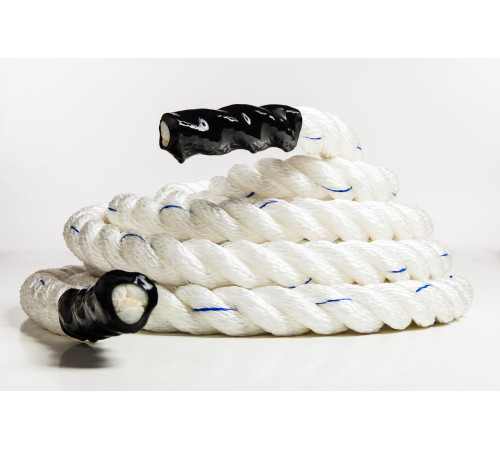 Канат тренувальний для кросфіту 9м Battle Rope White WCG 50х9 Канат тренувальний для кросфіту 9м Battle Rope White WCG 50х9
