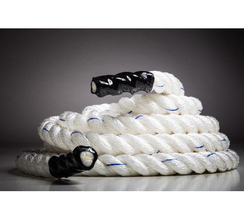 Канат тренувальний для кросфіту 9м Battle Rope White WCG 50х9 Канат тренувальний для кросфіту 9м Battle Rope White WCG 50х9