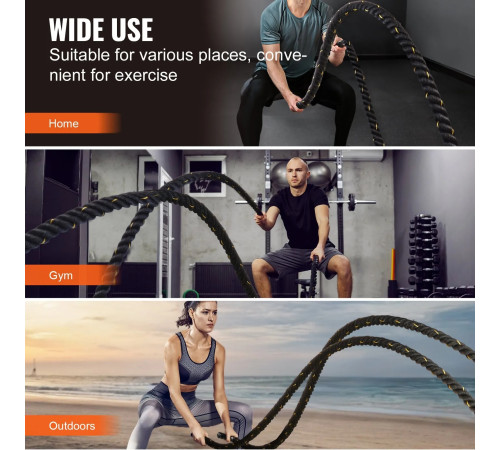 Канат тренувальний VEVOR 38 мм - 9,1 м