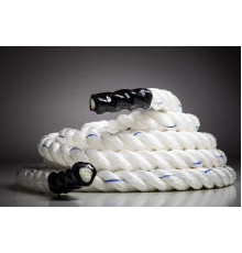 Канат тренувальний для кросфіту 15м Battle Rope White WCG 50х15