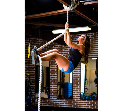 Канат тренувальний для кросфіту 6м Battle Rope White WCG 50х6 Канат тренувальний для кросфіту 6м Battle Rope White WCG 50х6