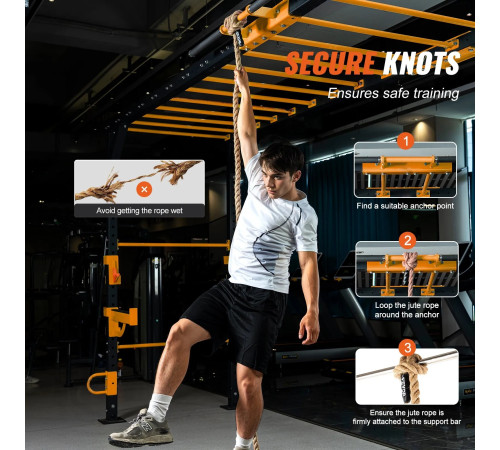 Канат тренувальний VEVOR 25,4 мм - 30,48 м