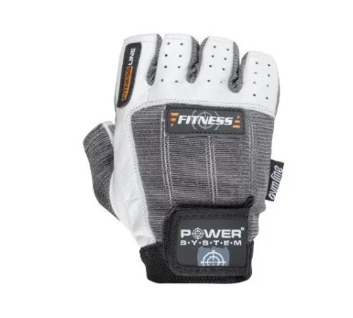Рукавички для фітнесу Power System PS-2300 Fitness M, сіро-білі