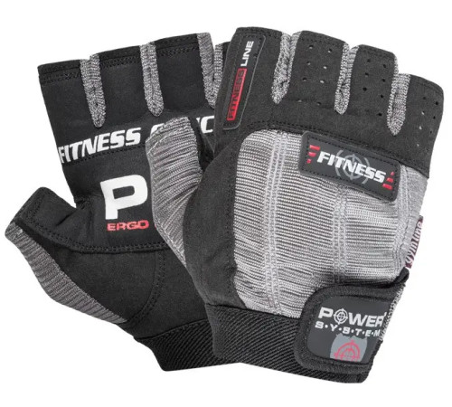 Рукавички для фітнесу Power System PS-2300 Fitness XS, чорно-сірі