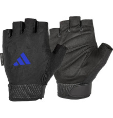 Рукавички для тренінгу Adidas Essential Adjustable Gloves розмір L, чорно-сині