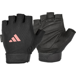Рукавички для тренінгу Adidas Essential Adjustable Gloves розмір M, чорно-рожеві