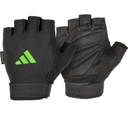 Рукавички для тренінгу Adidas Essential Adjustable Gloves розмір M, чорно-зелений