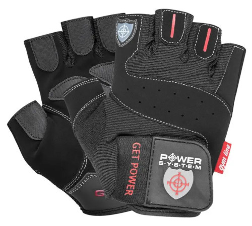 Рукавички для фітнесу Power System PS-2550 Get Power L, чорні
