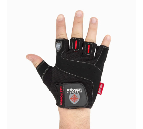 Рукавички для фітнесу Power System PS-2550 Get Power L, чорні