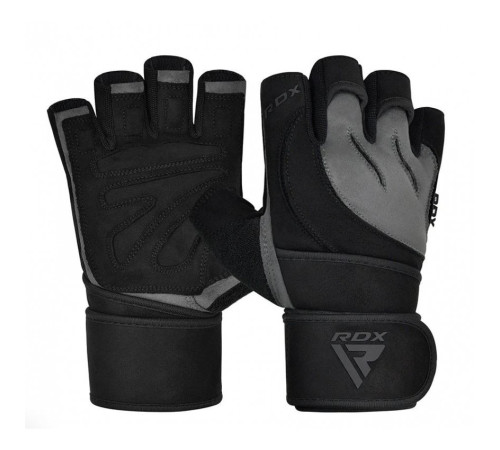 Рукавички для фітнесу RDX L4 Micro S, чорно-сірі