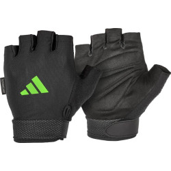 Рукавички для тренінгу Adidas Essential Adjustable Gloves розмір S, чорно-зелені