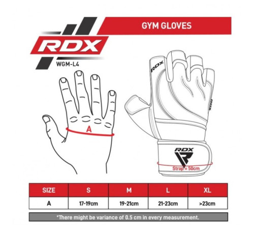 Рукавички для фітнесу RDX L4 Micro M, чорно-сірі