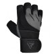 Рукавички для фітнесу RDX L4 Micro M, чорно-сірі