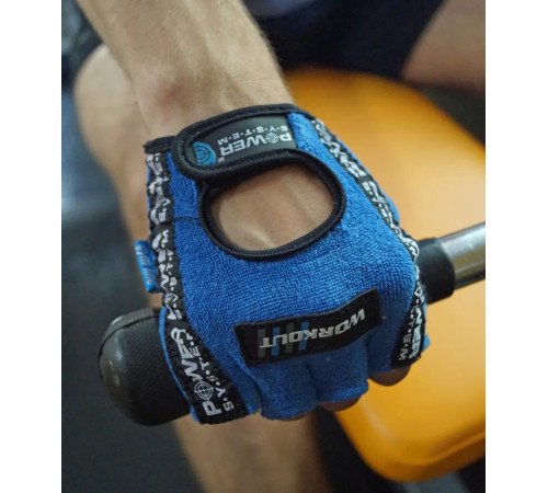 Рукавички для фітнесу Power System PS-2200 Workout S, сині