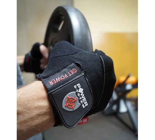 Рукавички для фітнесу Power System PS-2550 Get Power XL, чорні