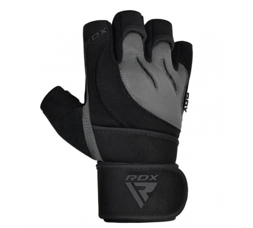 Рукавички для фітнесу RDX L4 Micro L, чорно-сірі