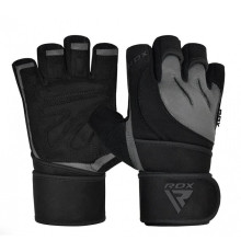Рукавички для фітнесу RDX L4 Micro XL, чорно-сірі