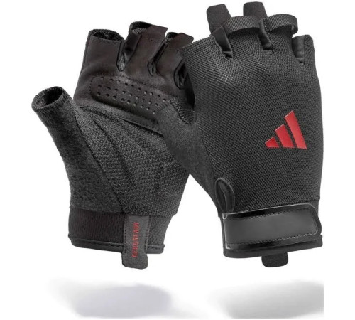 Рукавички для тренінгу Adidas Essential Training Gloves розмір XS, чорно-червоні