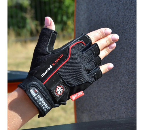 Рукавички для фітнесу чоловічі Power System PS-2580 L, чорні