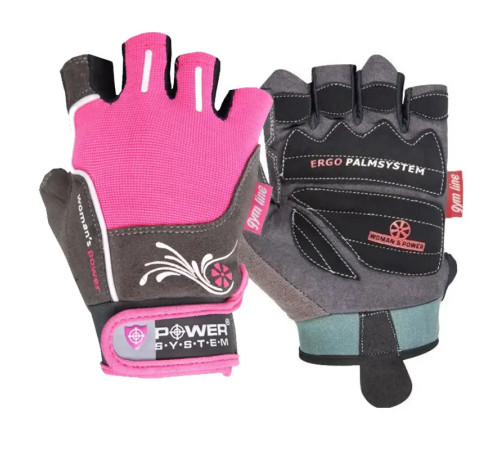 Рукавички для фітнесу жіночі Power System PS-2570 XS, рожеві