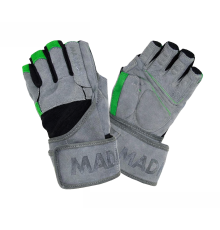 Рукавички для фітнесу MadMax MFG-860 Wild розмір L, сіро-зелений