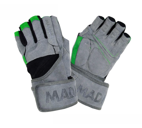 Рукавички для фітнесу MadMax MFG-860 Wild розмір L, сіро-зелений