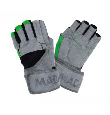 Рукавички для фітнесу MadMax MFG-860 Wild розмір XL, сіро-зелені