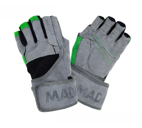 Рукавички для фітнесу MadMax MFG-860 Wild розмір XL, сіро-зелені