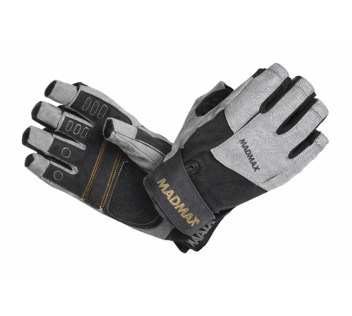 Рукавички для фітнесу MadMax MFG-871 Damasteel розмір XXL, сіро-чорні