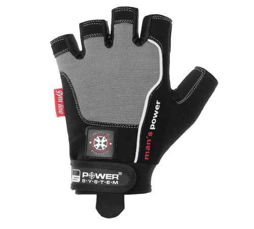 Рукавички для фітнесу чоловічі Power System PS-2580 XXL, чорно-сірі