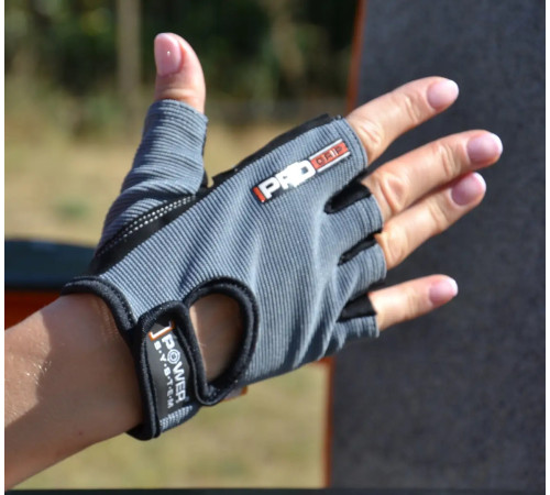 Рукавички для фітнесу Power System PS-2250 Pro Grip S, сірі