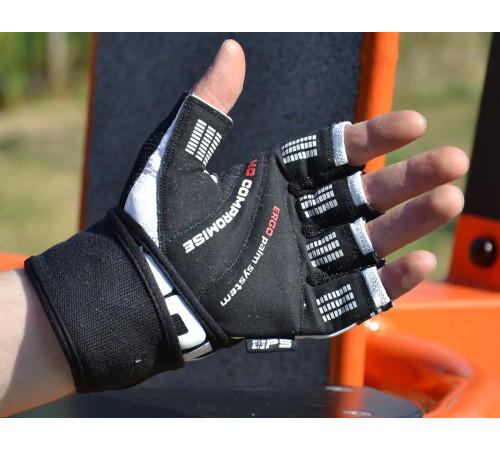 Рукавички для фітнесу Power System PS-2700 No Compromise M, чорно-білі