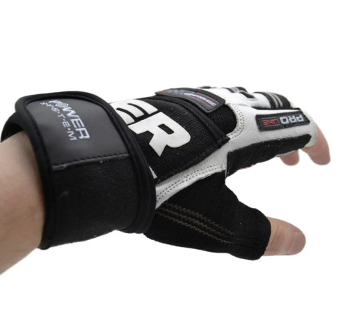 Рукавички для фітнесу Power System PS-2700 No Compromise M, чорно-білі