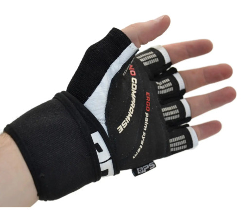 Рукавички для фітнесу Power System PS-2700 No Compromise M, чорно-білі