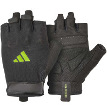 Рукавички для тренінгу Adidas Essential Training Gloves розмір L, чорно-зелені