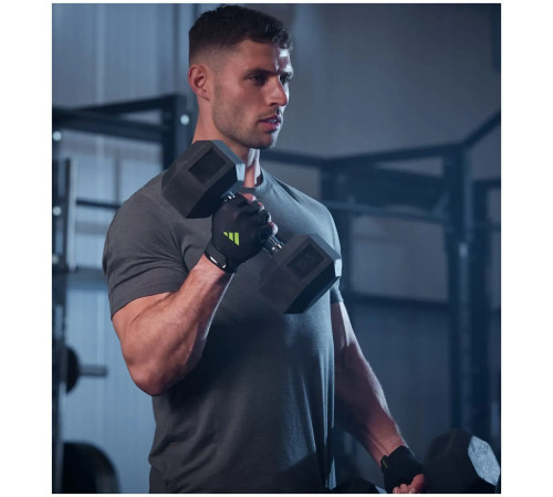 Рукавички для тренінгу Adidas Essential Training Gloves розмір L, чорно-зелені