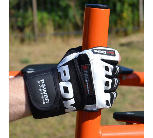 Рукавички для фітнесу Power System PS-2700 No Compromise L, чорно-білі