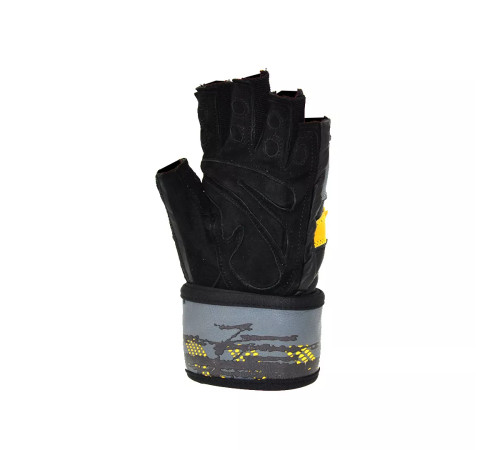Рукавички для фітнесу MadMax MFG-880 Signature розмір XXL, чорно-жовті