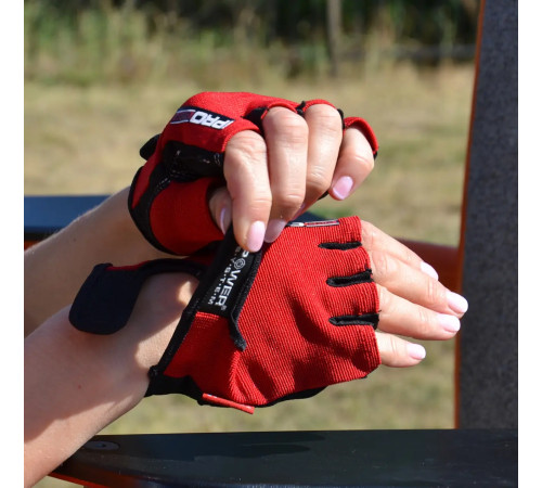 Рукавички для фітнесу Power System PS-2250 Pro Grip S, червоні