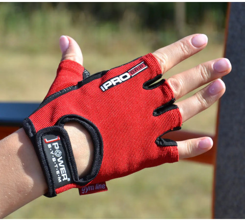 Рукавички для фітнесу Power System PS-2250 Pro Grip S, червоні